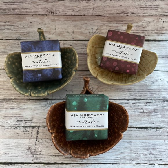 Enriched Shea Butter Moisture Soaps 3 pcs Made in Italy - Picture 2 of 8